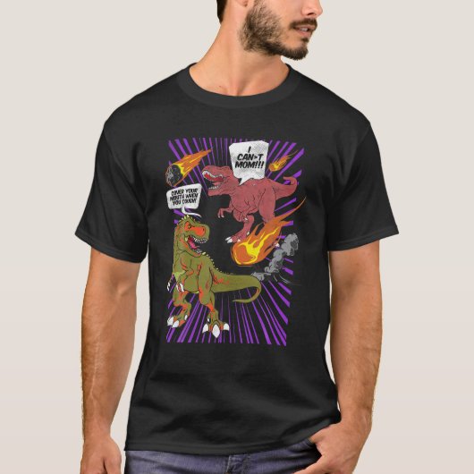 Funny Mamasaurus Rex Good Manners Meme T-shirt (Voorkant)