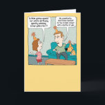 Funny Mam's Pillow Fort Birthday Kaart<br><div class="desc">Deze grappige cartoon verjaardagskaart heeft een kind dat zich zorgen maakt over het feit dat mama zich verstopt in een kussen fort en een vader die weet dat het slechts een jaarlijks ritueel is. Bedankt dat je dit originele ontwerp hebt gekozen door © Chuck Ingwersen. Ik ben een onafhankelijke kunstenaar...</div>