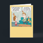 Funny Mam's Pillow Fort Birthday Kaart<br><div class="desc">Deze grappige cartoon verjaardagskaart heeft een kind dat zich zorgen maakt over het feit dat mama zich verstopt in een kussen fort en een vader die weet dat het slechts een jaarlijks ritueel is. Bedankt dat je dit originele ontwerp hebt gekozen door © Chuck Ingwersen. Ik ben een onafhankelijke kunstenaar...</div>