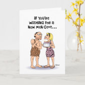 Funny Man Cave Birthday Card Kaart (Gele Bloem)