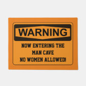 Funny Man Cave door Mat (Voorkant)