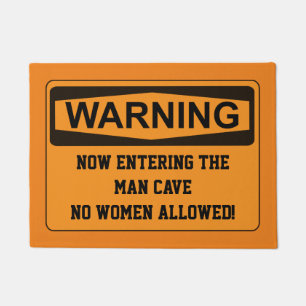 Funny Man Cave door Mat