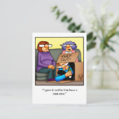 Funny Man Cave Humor Postcad Briefkaart (Staand voorkant)