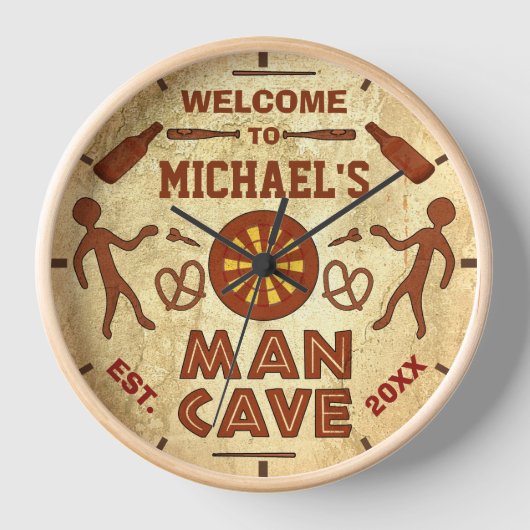 Funny Man Cave met Beer Sports TV | Aangepaste naa (Voorkant)