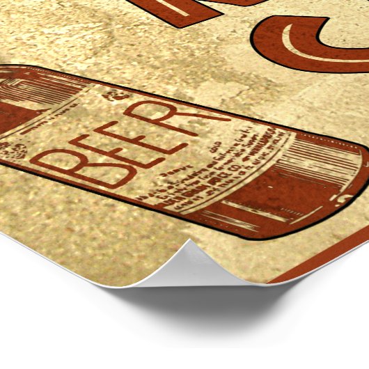 Funny Man Cave met Jouw naam Custom Poster (Hoek)