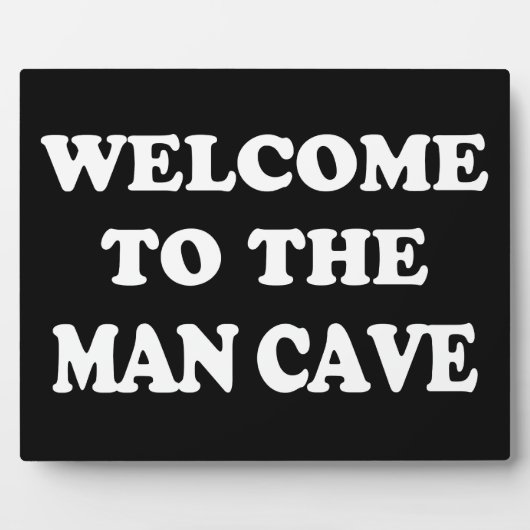 Funny Man Cave Welcome Plaque Fotoplaat (Voorkant)
