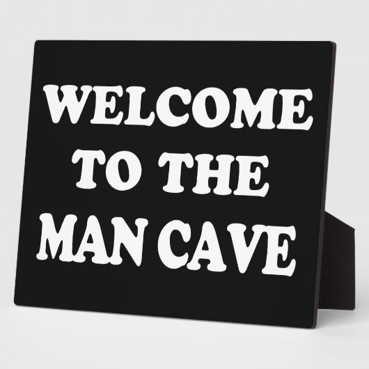 Funny Man Cave Welcome Plaque Fotoplaat (Zijkant)