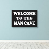 Funny Man Cave Wrapped Canvas Afdruk (Insitu (Houten vloer))