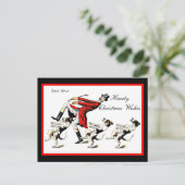 Funny Man Dogs Top Hat Monocle Cake Walk copy 1906 Briefkaart (Staand voorkant)