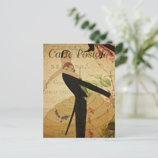  Funny man en danskoppel Dancer Briefkaart (Staand voorkant)