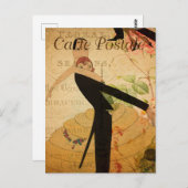 Funny man en danskoppel Dancer Briefkaart (Voorkant / Achterkant)