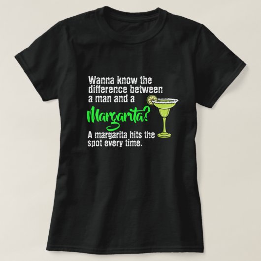 Funny man en Margarita hebben de plek van T-Shi be T-shirt (Design voorkant)