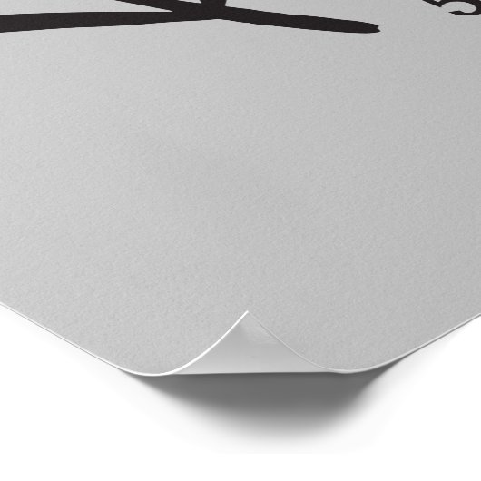 Funny Man grot Startbalk Poster (Hoek)