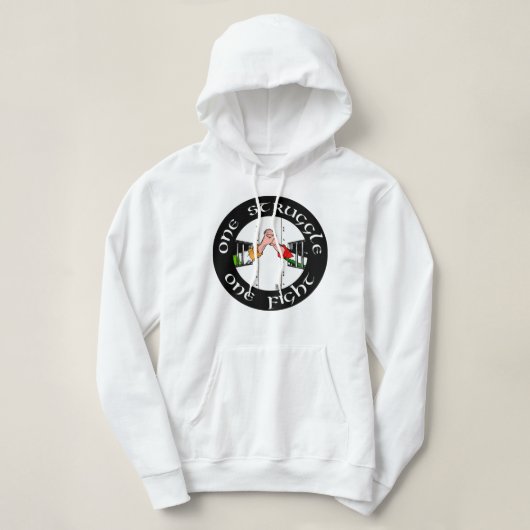 Funny Man Ireland Palestine One Struggle, One Figh Hoodie (Design voorkant)