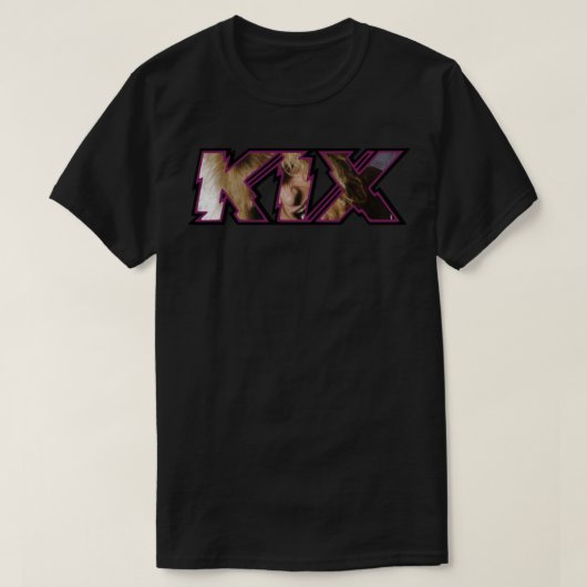 Funny Man Kix Midnite Dynamite Geweldige voor muzi T-shirt (Design voorkant)