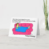 Funny Man Lockdown Vaccine Birthday Kaart (Voorkant)