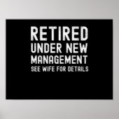 Funny man pensioencadeau met pensioen 2022 voor ma poster (Voorkant)