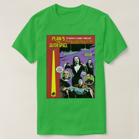 Funny Man Plan 9 van Buitenspatie Grafisch voor ve T-shirt (Design voorkant)