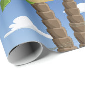 Funny Man Relaxing in Beach Hammock Cadeaupapier (Rol Hoek)