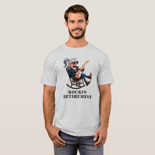 Funny Man Retirement T-shirt (Voorkant volledig)