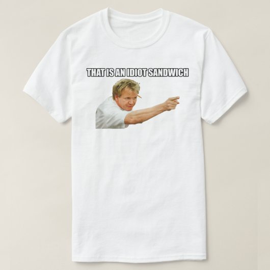 Funny Man Scottish TV star restauranthouder Funny T-shirt (Design voorkant)