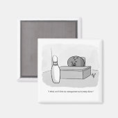 Funny Management en Leiderschap Cartoon Humor Magneet (Voorkant / Achterkant)