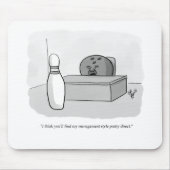 Funny Management en Leiderschap Cartoon Humor Muismat (Voorkant)