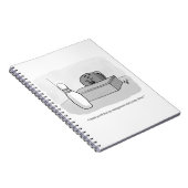 Funny Management en Leiderschap Cartoon Humor Notitieboek (Rechterzijde)