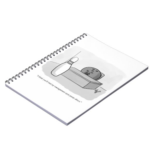 Funny Management en Leiderschap Cartoon Humor Notitieboek (Linkerzijde)