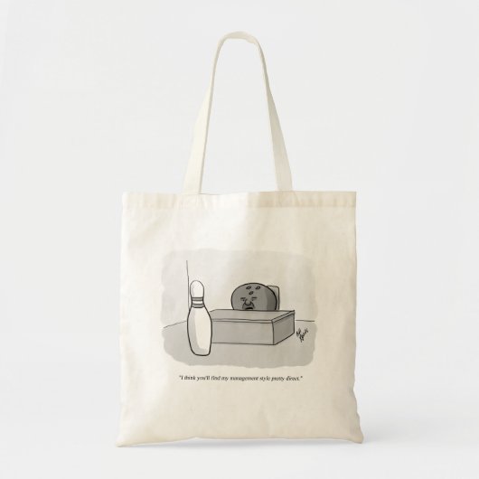Funny Management en Leiderschap Cartoon Humor Tote Bag (Voorkant)
