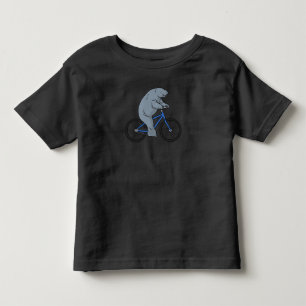 Funny Manatee Bicycle Gifts Bicycle Manatee Kinder Shirts