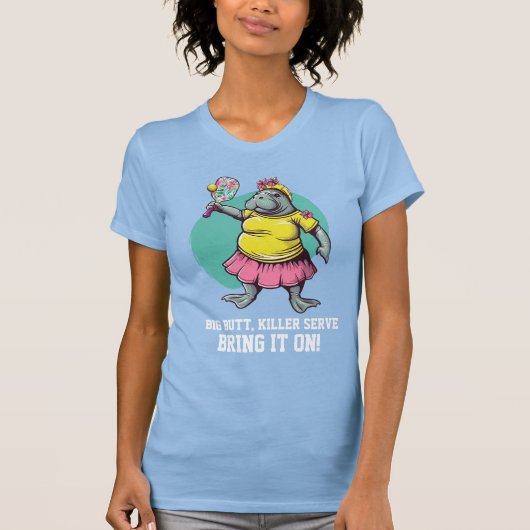 Funny Manatee Pickleball T-shirt (Voorkant)