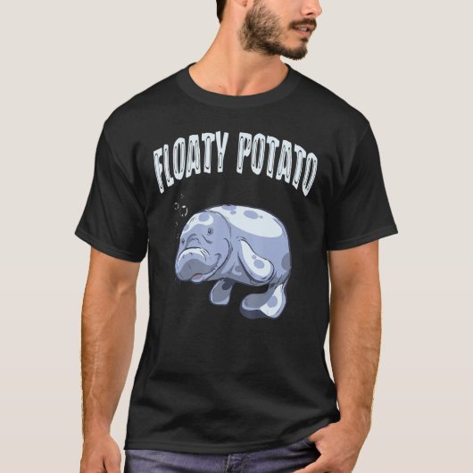 Funny Manatee Zee Animal Floaty Aquarist Fi T-shirt (Voorkant)