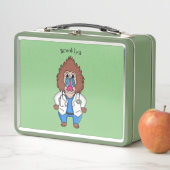 Funny mandrill dokter cartoon illustratie (In situ)