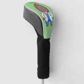 Funny mandrill dokter cartoon illustratie golfheadcover (Schuin)