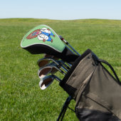 Funny mandrill dokter cartoon illustratie golfheadcover (Insitu)