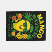 Funny Mango Fruit Mangoes Summer Vacation For Kids Fleece Deken (Voorkant (Horizontaal))