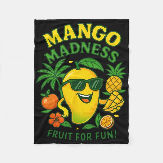 Funny Mango Fruit Mangoes Summer Vacation For Kids Fleece Deken (Voorkant)