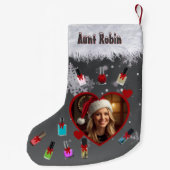 Funny Manicure Lover Fingernail Polish and Photo Kleine Kerstsok (Achterkant)