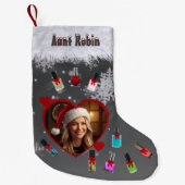 Funny Manicure Lover Fingernail Polish and Photo Kleine Kerstsok (Voorkant)