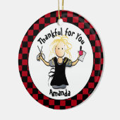 Funny Manicurist Gift - Bedankt Nail Tech Idee Keramisch Ornament (Links)
