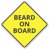 Funny Mannen Attard aan boord Snowboard Deck Sticker (Voorkant)