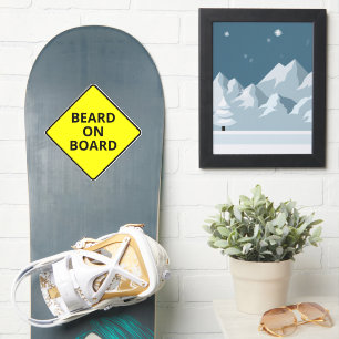 Funny Mannen Attard aan boord Snowboard Deck Sticker
