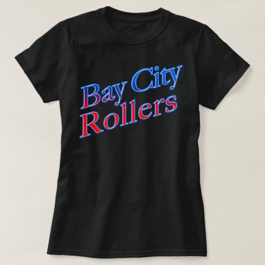 Funny Mannen Band Bay City Rollers Music Rock Retr T-shirt (Design voorkant)