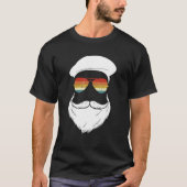 Funny Mannen Beard Beret Pet  zonnebril T-shirt (Voorkant)