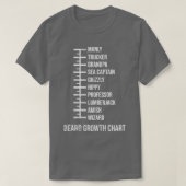 Funny Mannen Beard Chart 2 T-shirt (Design voorkant)