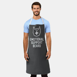 Funny Mannen Emotional Support Beard Joke Gift Schort