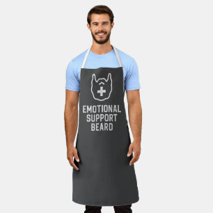 Funny Mannen Emotional Support Beard Joke Gift Schort