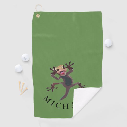 Funny Mannen Golf Personal Gift Golfhanddoek (Insitu)