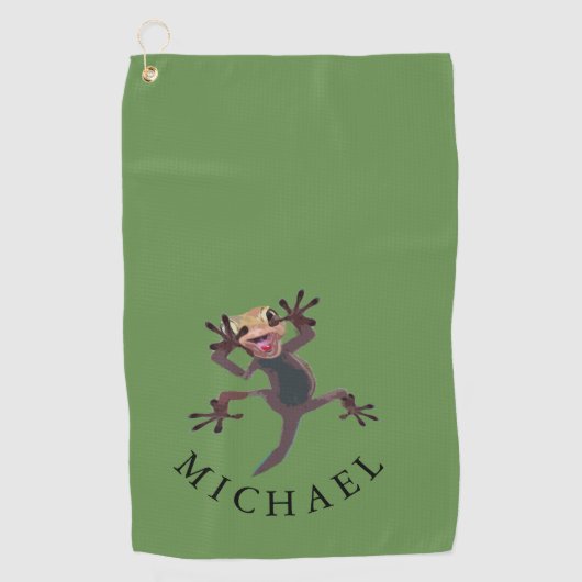 Funny Mannen Golf Personal Gift Golfhanddoek (Voorkant)